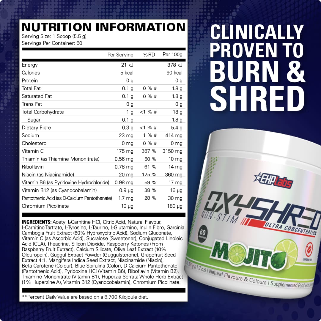 EHP Labs OxyShred Non-Stim